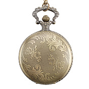 Unisex Alloy Analog Quartz Pocket Watch (Bronze)