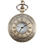 Unisex Wave Style Alloy Analog Quartz Pocket Watch (Bronze)