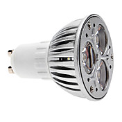 dimmable GU10 3W 250-280lm 3000-3500k chaude ampoule blanche tache de lumière dirigée (220v)