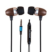 Casque Bullet métalliques intra-auriculaires avec microphone