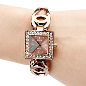 Women's Watch Bracelet Watch With Diamante Square Case 