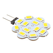 G4 3W 12x5630 SMD 240-270LM 3000-3500K Warm White Light Lotus Shaped LED Spot Bulb (12V)