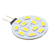 G4 2W 12x5630SMD 220LM 2700K Warm White Light LED Spot Bulb (12V)