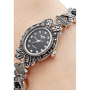 Women's Alloy Quartz Analog Bracelet Watch (Black)