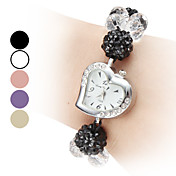 Women's Adjustable Band Style Plastic Analog Quartz Bracelet Watch (Assorted Colors)