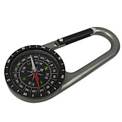 Épaissir multifonction métal portable suspendus Boucle avec boussole (petite taille, couleur aléatoire)