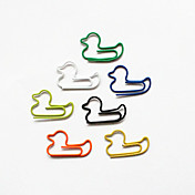 Duck Style Colorful Paper Clips (Random Color, 10-Pack)