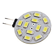 G4 6W 12x5730SMD 550-570LM 6000-6500K Natural White Light LED Spot Bulb (12V)