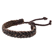 Ponytail Handmade Leather Bracelet With coffee