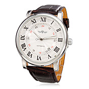 Men's Wrist Style Mechanical Analog PU Watch with Calendar (Assorted Colors)