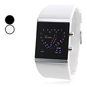 Unisex LOVE Style Silicone Digital LED Wrist Watch (Assorted Colors)