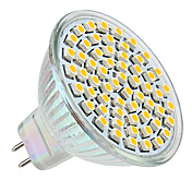 MR16 3W 60x3528 250LM 2800-3300K Warm White Light LED Spot Bulb (12V)