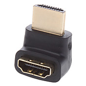Connecteur HDMI Mâle - Femelle 90° 