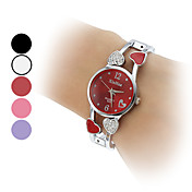 Women's Quartz Analog Heart Style Hollow Alloy Band Bracelet Watch (Assorted Colors)