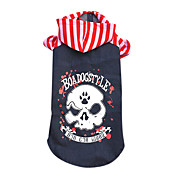 Bande dessinée fraîche de modèle de crâne tergal veste de cowboy pour chiens (couleurs assorties, XS-XL)