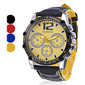 Men's Watch Sports Big Dial PU Band