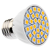 Dimmable E27 6W 30xSMD5050 400-500LM 2500-3500K Blanc Chaud Ampoule spot LED (85-265V)