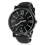 Men's Watch Dress Watch Roman Numerals Dial Silicone Strap