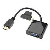 HDMI V1.3 to VGA M/F Cable + Micro HDMI V1.3/ Mini HDMI V1.3 to HDMI V1.3 M/F Adapter