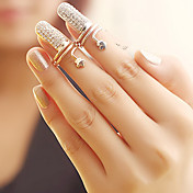 Women's Fashion Flower Finger Nail Ring(Random Color)