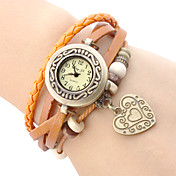 Women's Watch Bohemian Beaded Band With Heart Pendent