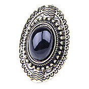 Vintage sauvages ovale pierres précieuses bagues de femmes (couleur aléatoire)