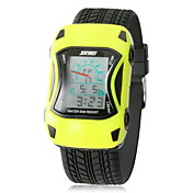 forme de voiture LCD de la montre (couleurs assorties) des enfants numérique silicone de bracelet