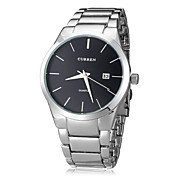 concise cadran bande quartz (couleurs assorties) des hommes ronds en acier analogique poignet