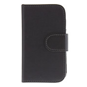 PU cuir flip Housse ouvert avec fentes de carte pour Samsung Galaxy S3 Mini I8190