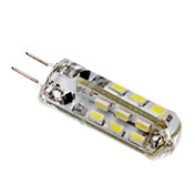 G4 2W 24x3014SMD 6000-6500K Cool White Light LED Corn Bulb (12V)