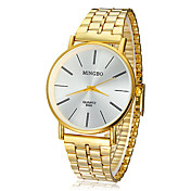 Men's Watch Dress Watch Concise Style Gold Round Dial