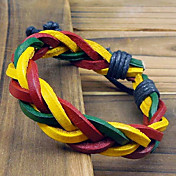 Twist Color Leather Bracelet