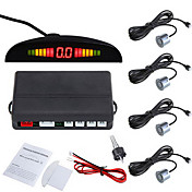 Car LED Parking Reverse Backup Radar System with Backlight Display with 4 Sensors (Multiple Colors)