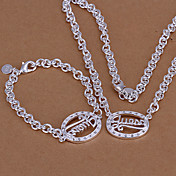 [XmasSale]Parrure Argentée (Collier et Bracelet)