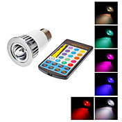 E27 5W Light LED Spot Bulb Remote Control (85-265V)