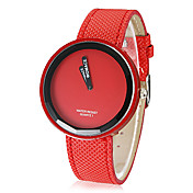 montre minimalisme cadran rond de couleur de sucrerie des femmes