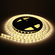 Waterproof 5M 60W 60x5050SMD 3000-3600LM 2800-3200K Warm White Light LED Strip Light (DC12V)