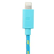 ios 7 compatible 8 broches au câble usb tissé pour iphone iphone 6 6 plus iphone 5/5 s et autres (300 cm, couleurs assorties)