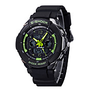 [XmasSale]D 'enfants / Hommes SYNOKE LEO cadran numérique noir PU bande de montre-bracelet résistant à l'eau