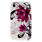 Beautiful Wisteria Pattern TPU Case for iPhone 3/3S