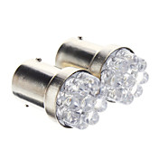 T25 1156 BA15S 0.3W 9-LED 20LM 6000K Cool White Light LED Bulb for Car (12V,2 pcs)