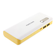 16800mAh Multi-output External Battery for iphone6/6plus/5S Samsung S4/5 HTC and other Mobile Devices(Yellow&White)