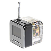 Cube Style Media Speaker with FM Radio,SD Card Supported(Assorted Colors)