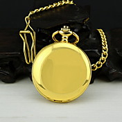 Men's Gold Alloy Quartz Pocket Watch