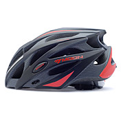 MOON Cycling Black and Red PC/EPS 21 Vents Protective Ride Helmet