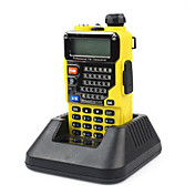 Nouveau A1041F UV-5RE plus jaune talkie-walkie UHF + VHF 400-520MHz 136-174 MHz 5W 128CH DTMF VOX 1750Hz Tone Radio
