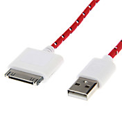 Weave Line USB 2.0 Male to 30-Pin Male for iPhone4/4s(3.0m)