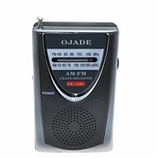 OJADE OE-1201 FM/AM Radio Receiver - Black