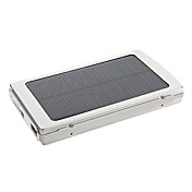 10000mAh Solar External Battery Sliver for Mobile Devices