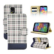 Housse en cuir S5-Grid pour Samsung Galaxy S5/i9600